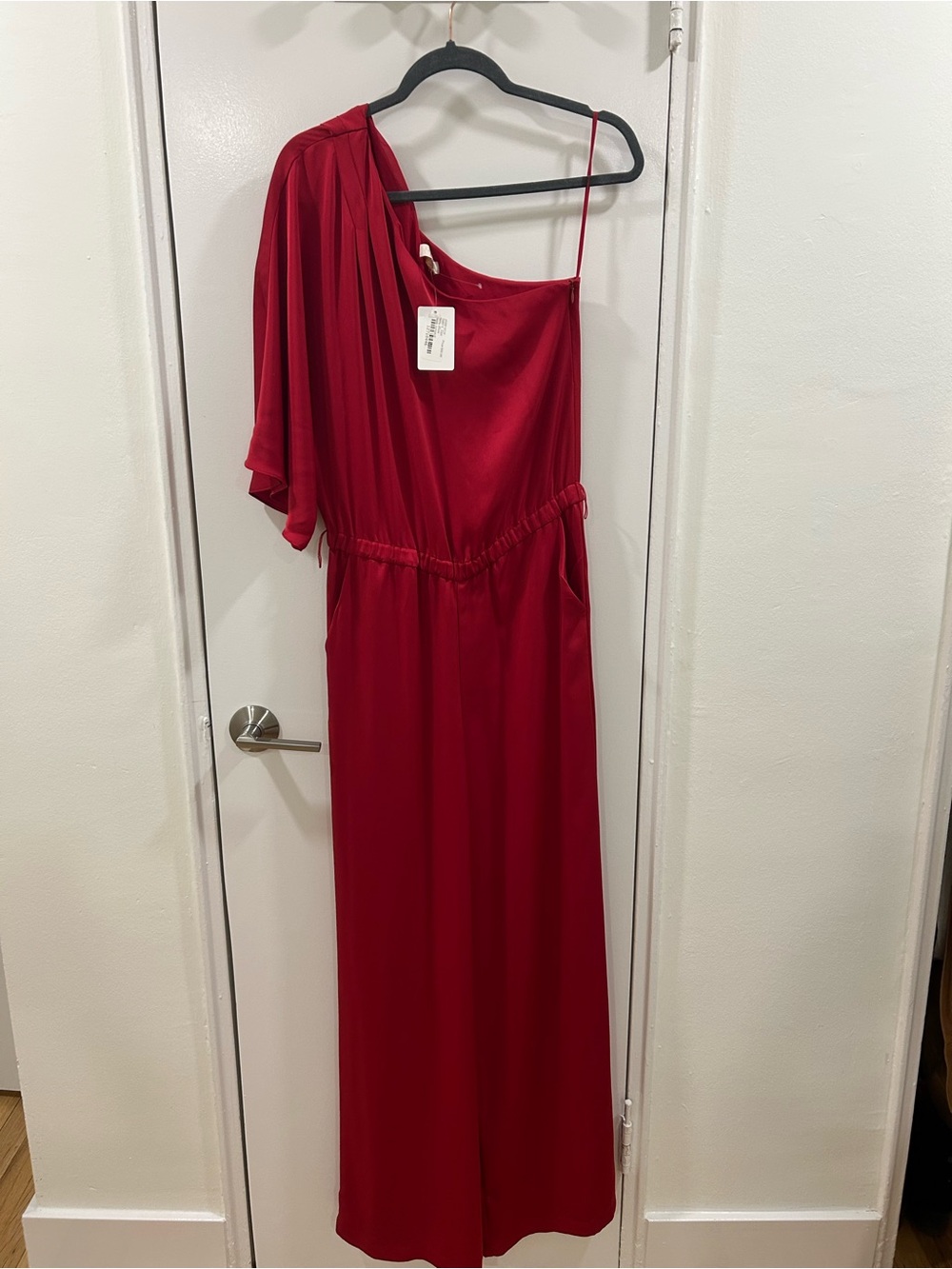 Ramy Brook Red One-Shoulder Jumpsuit